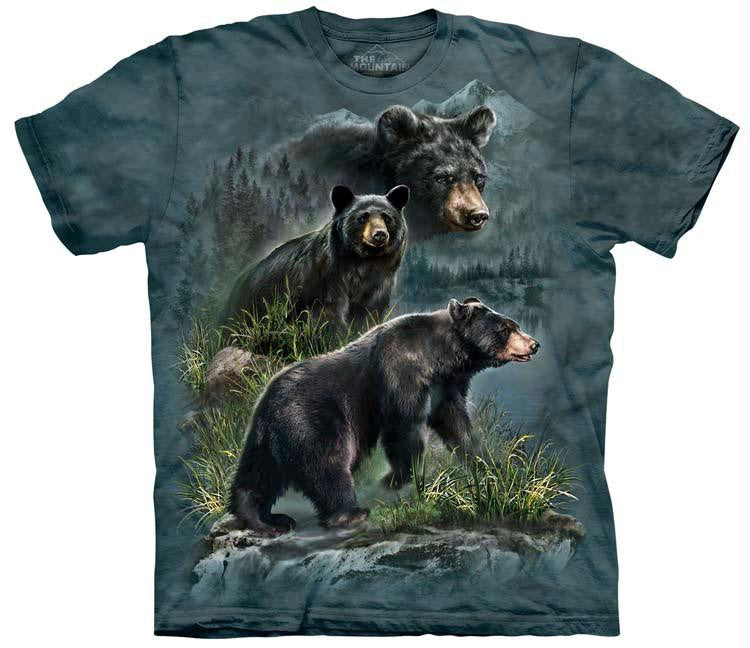 THREE BLACK BEARS