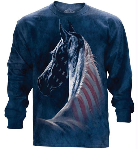 PATRIOTIC HORSE HEAD - LS